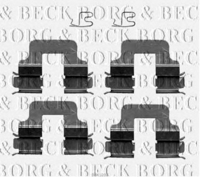 BORG & BECK bbk1202 -  Комплектующие, колодки дискового тормоза